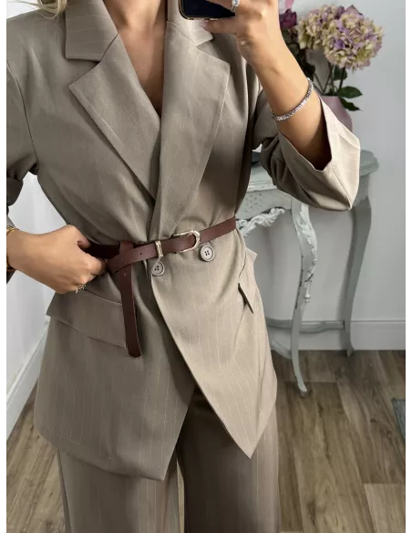 Traje Italia taupe