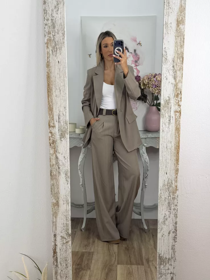 Traje Italia taupe