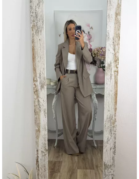 Traje Italia taupe