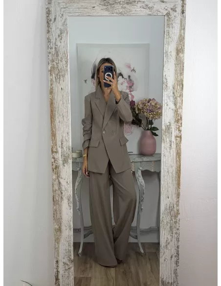 Traje Italia taupe