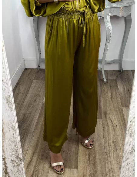 Conjunto Lucrecia satinado lima