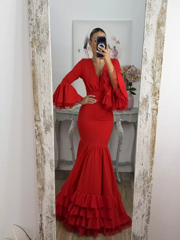Vestido Belmonte rojo