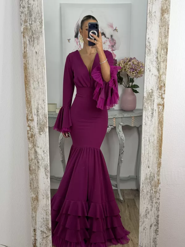 Vestido Belmonte buganvilla