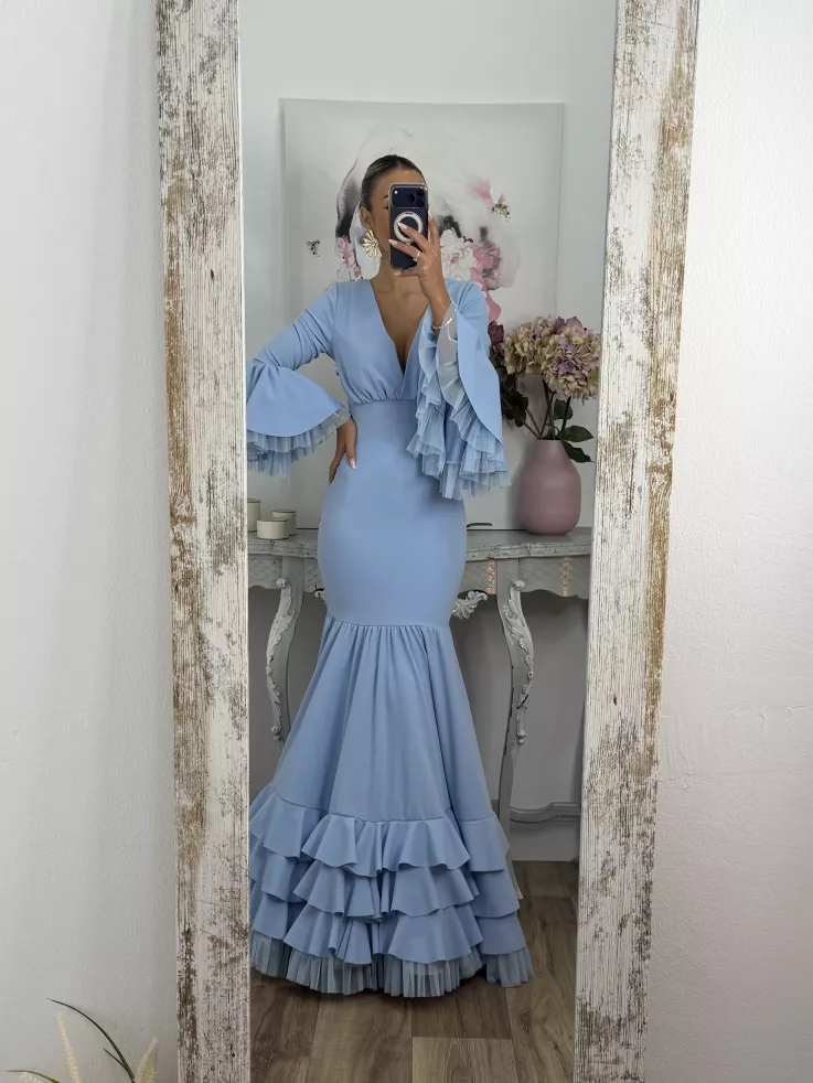 Vestido Belmonte celeste