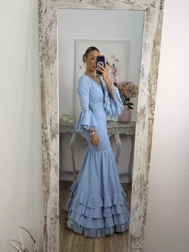 Vestido Belmonte celeste
