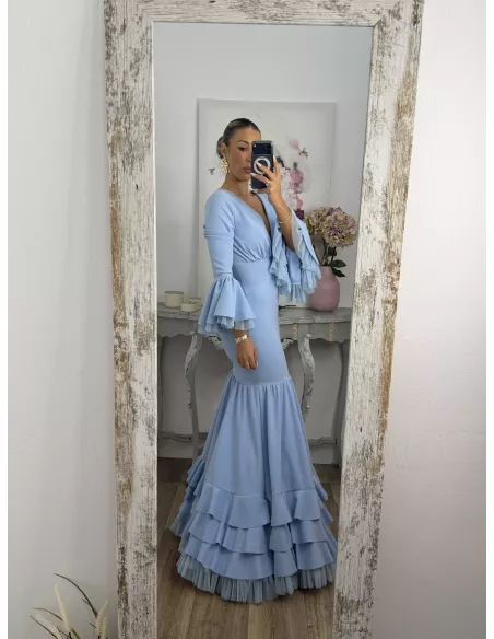 Vestido Belmonte celeste