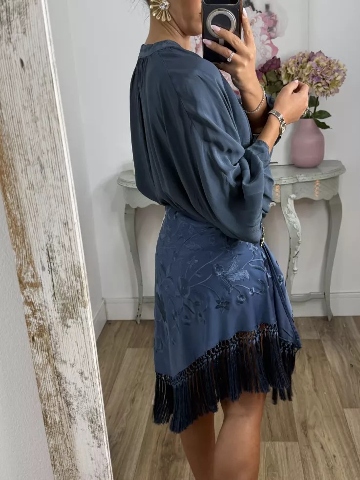 Camisa Boho azul