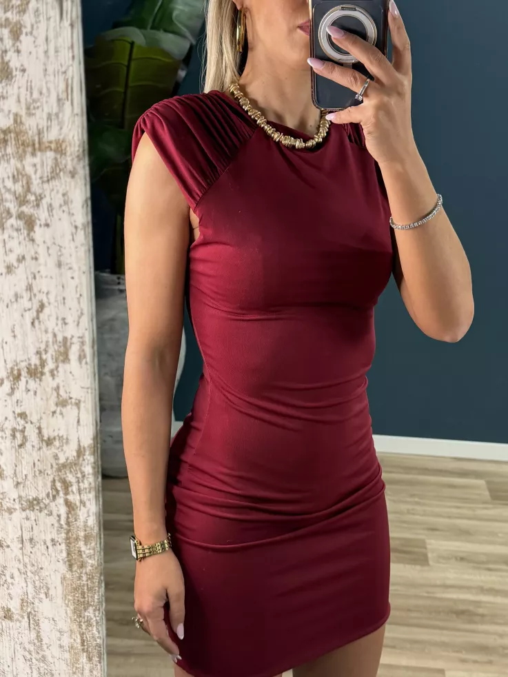 Vestido Terry Burdeos