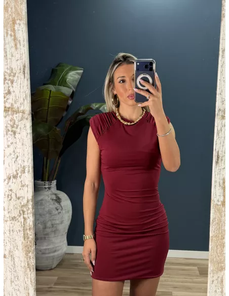 Vestido Terry Burdeos