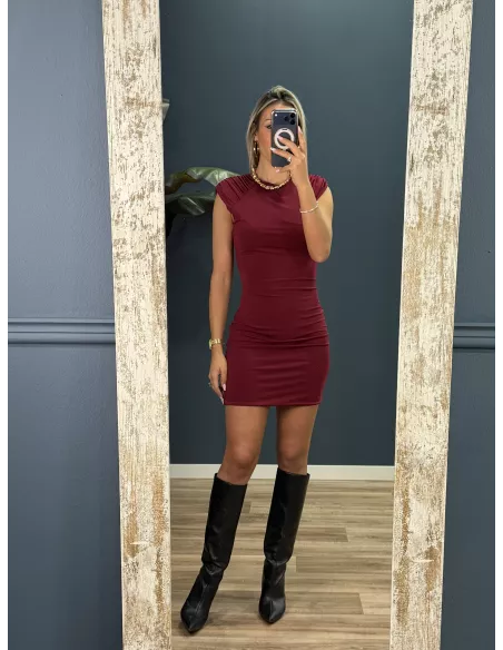 Vestido Terry Burdeos