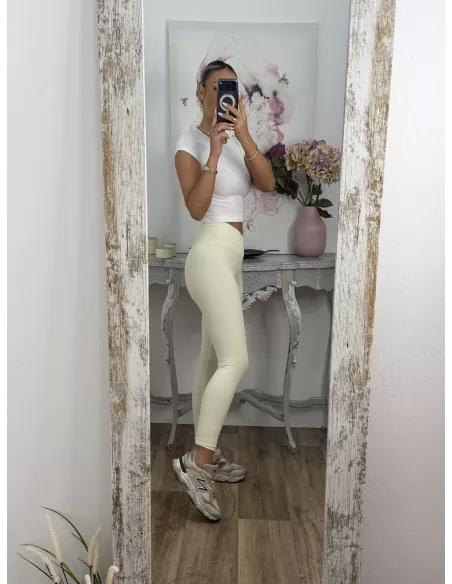 Leggins cintura cruzada hueso