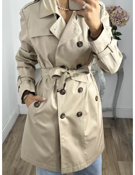 Gabardina Amy beige