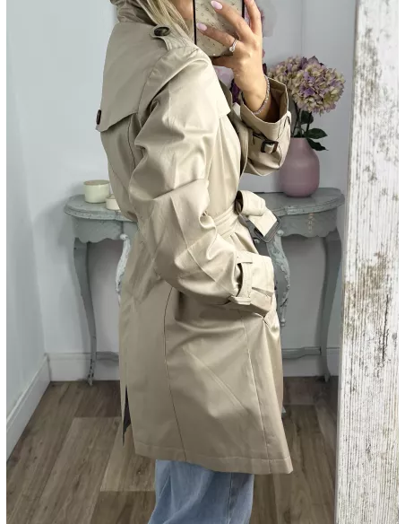 Gabardina Amy beige