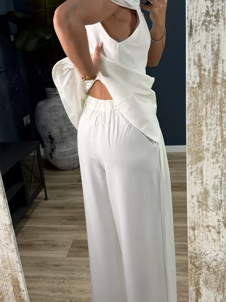 Conjunto de chaqueta organza y pantalón