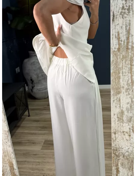 Conjunto de chaqueta organza y pantalón