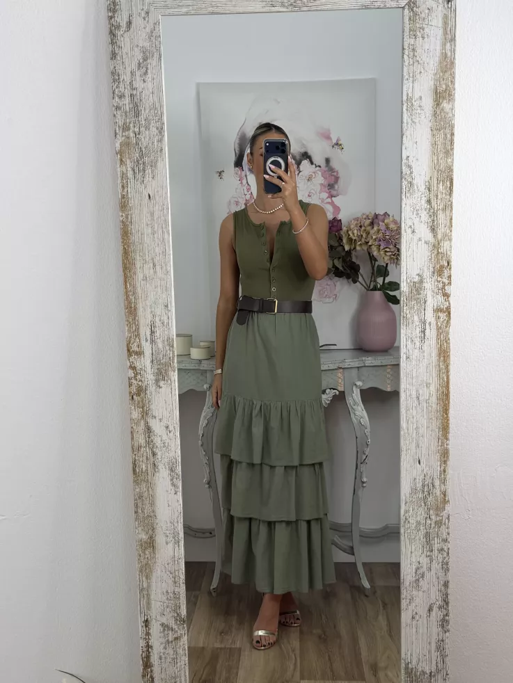 Body sisa abotonado verde