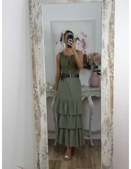 Body sisa abotonado verde