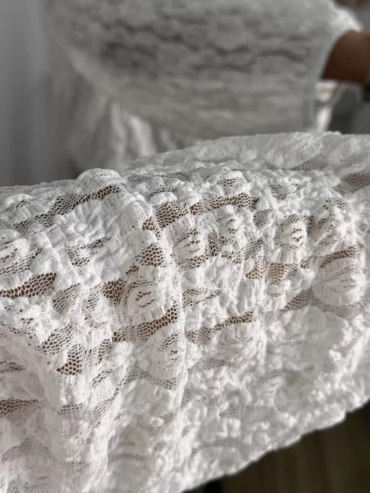 Camisa Romeo puntilla blanca