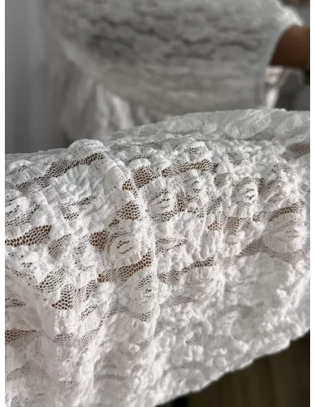 Camisa Romeo puntilla blanca