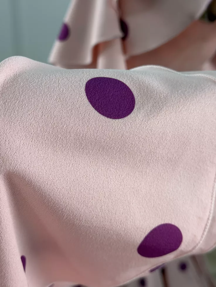 Vestido Sevilla lunares rosa