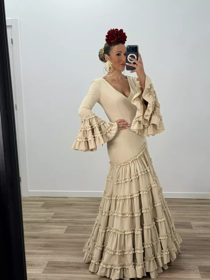 Vestido Canastera beige