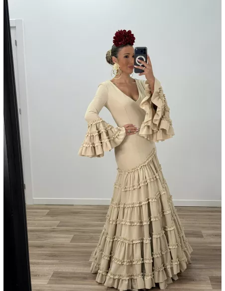 Vestido Canastera beige