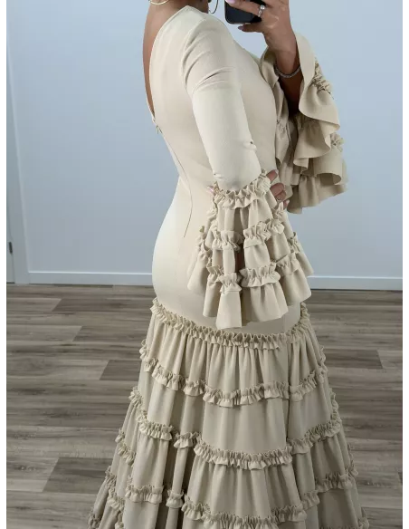 Vestido Canastera beige