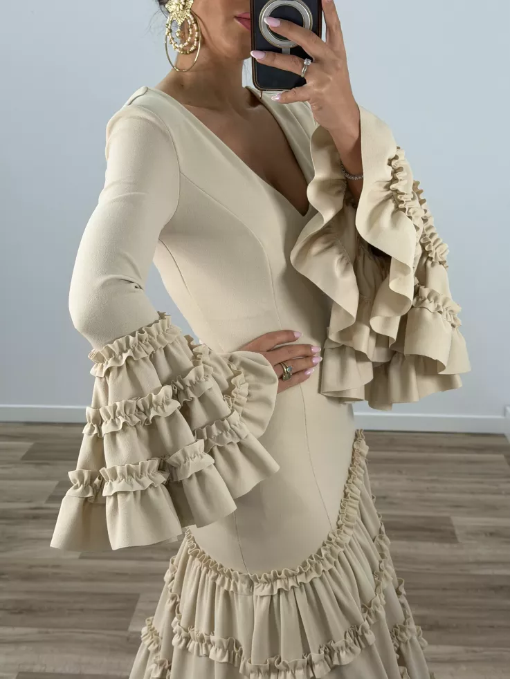 Vestido Canastera beige