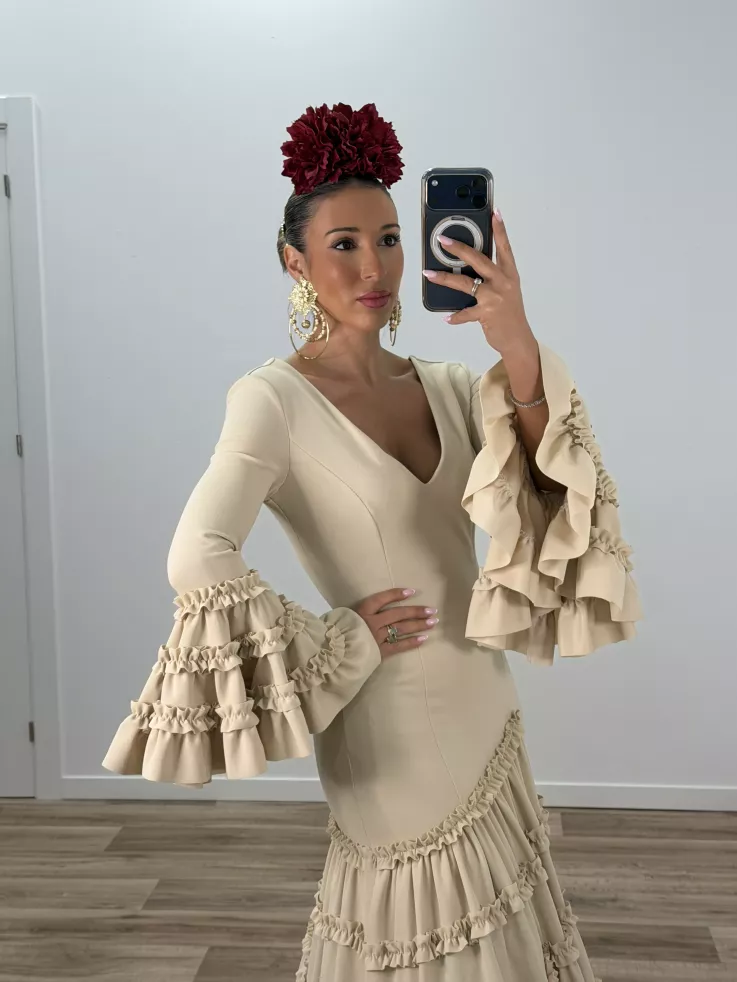 Vestido Canastera beige