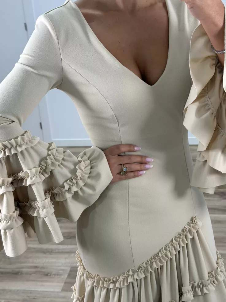 Vestido Canastera beige