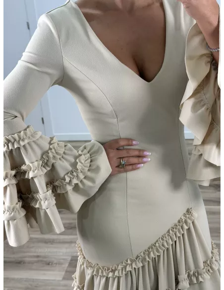 Vestido Canastera beige