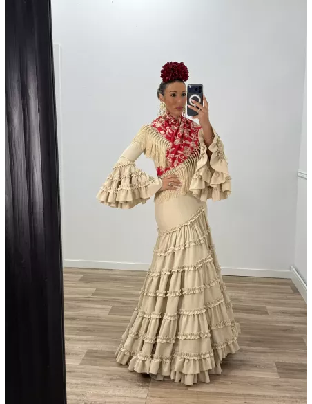 Vestido Canastera beige