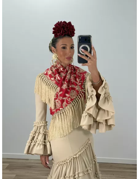 Vestido Canastera beige