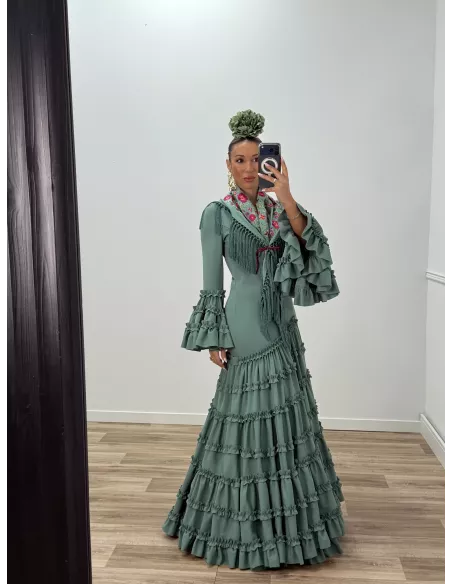 Vestido Canastera verdeagua