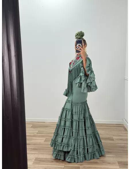 Vestido Canastera verdeagua