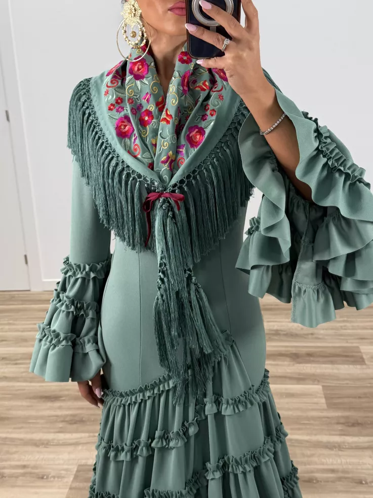 Vestido Canastera verdeagua