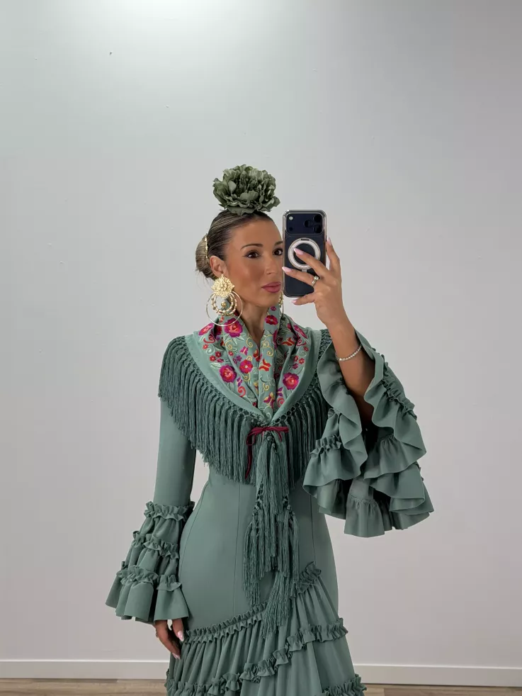 Vestido Canastera verdeagua