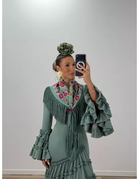 Vestido Canastera verdeagua