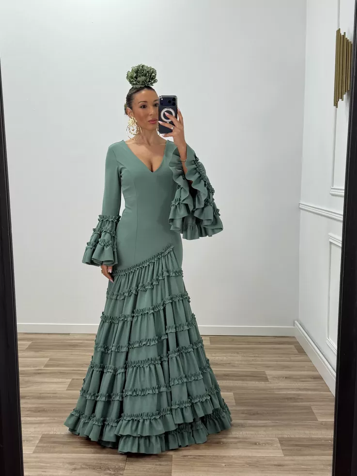 Vestido Canastera verdeagua