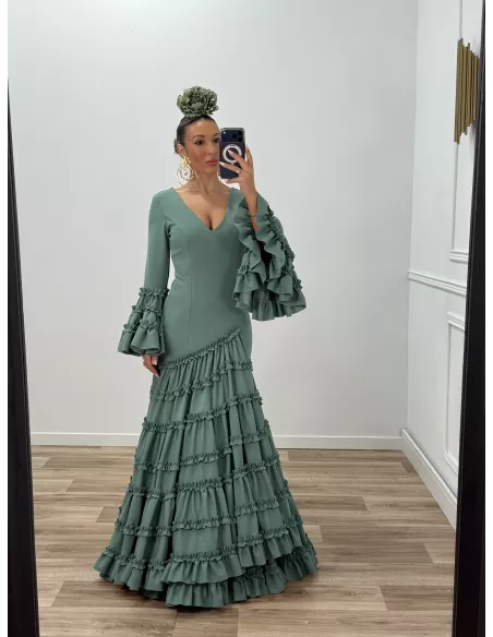 Vestido Canastera verdeagua