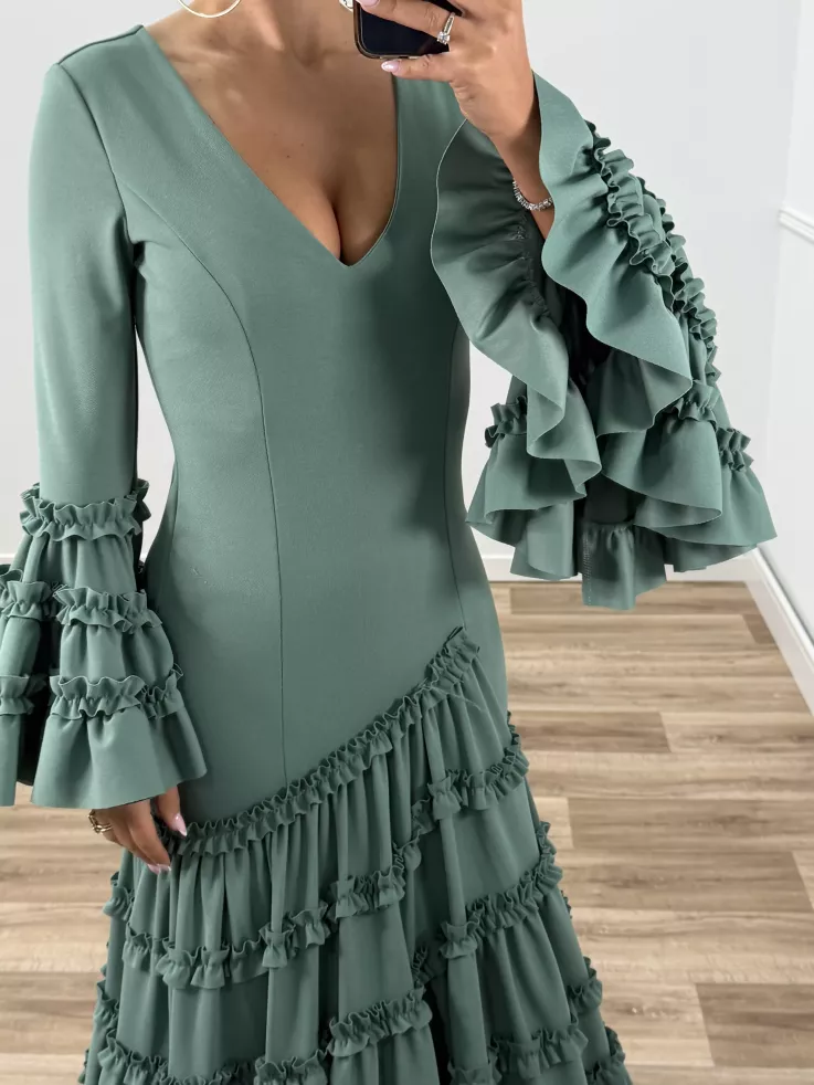 Vestido Canastera verdeagua