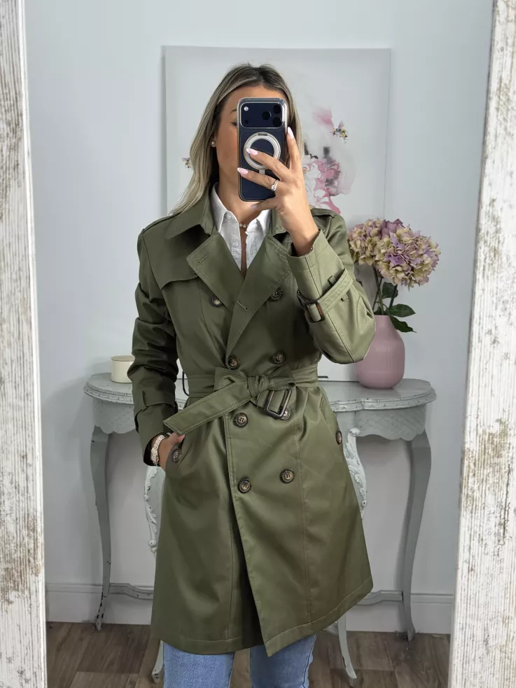 Gabardina Amy  Verde Kaki
