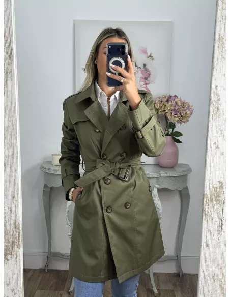 Gabardina Amy  Verde Kaki