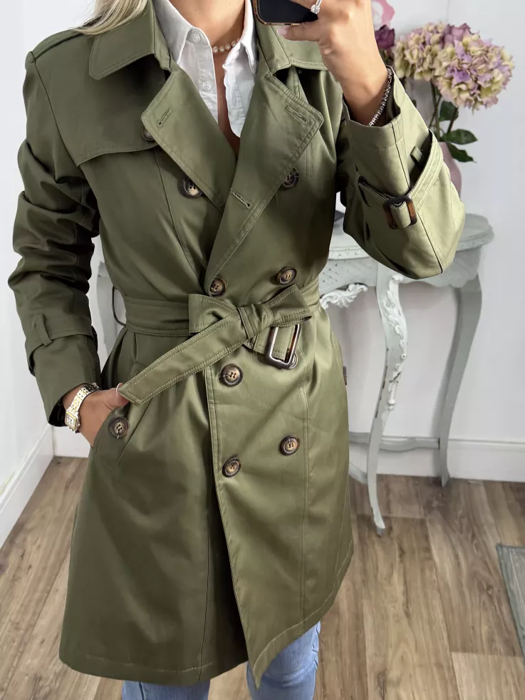 Gabardina Amy  Verde Kaki
