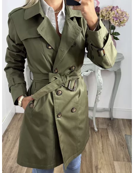 Gabardina Amy  Verde Kaki