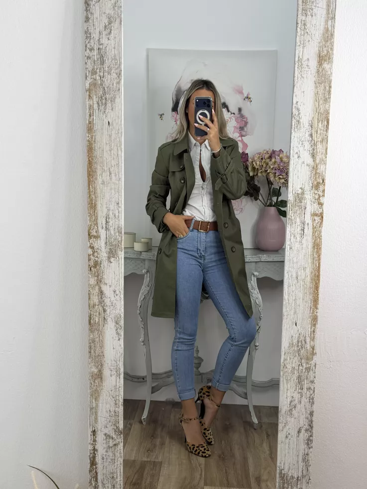 Gabardina Amy  Verde Kaki