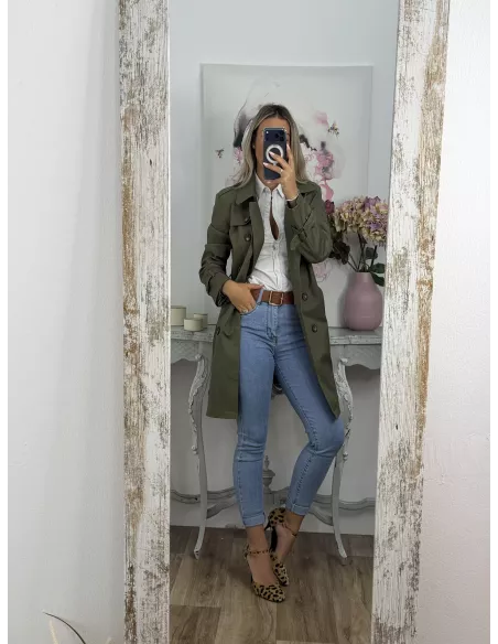 Gabardina Amy  Verde Kaki