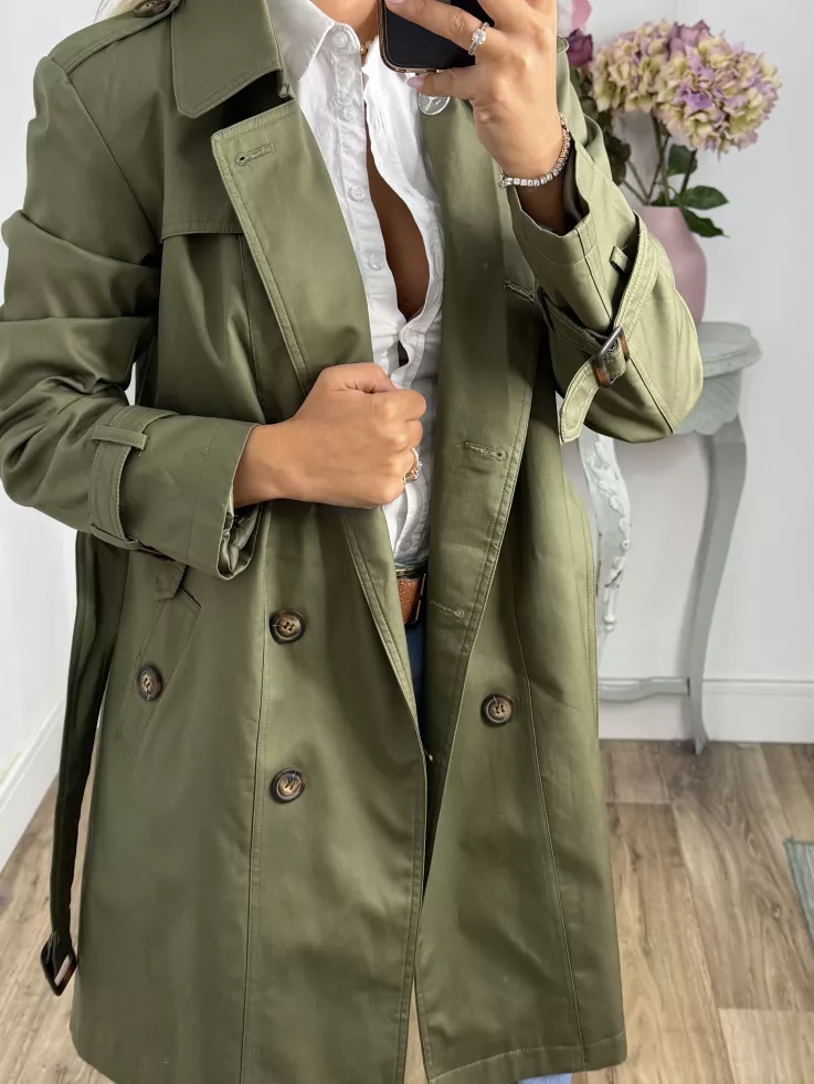 Gabardina Amy  Verde Kaki