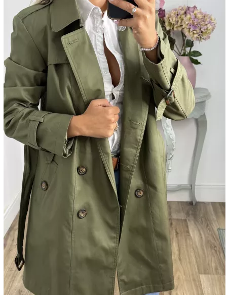 Gabardina Amy  Verde Kaki