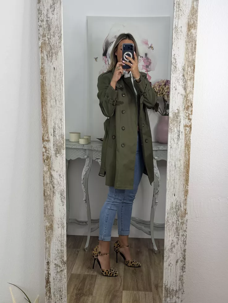 Gabardina Amy  Verde Kaki